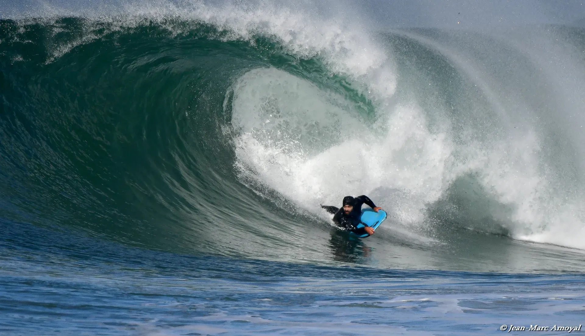Bodyboard à Capbreton - Derek Crater dans un tube parfait