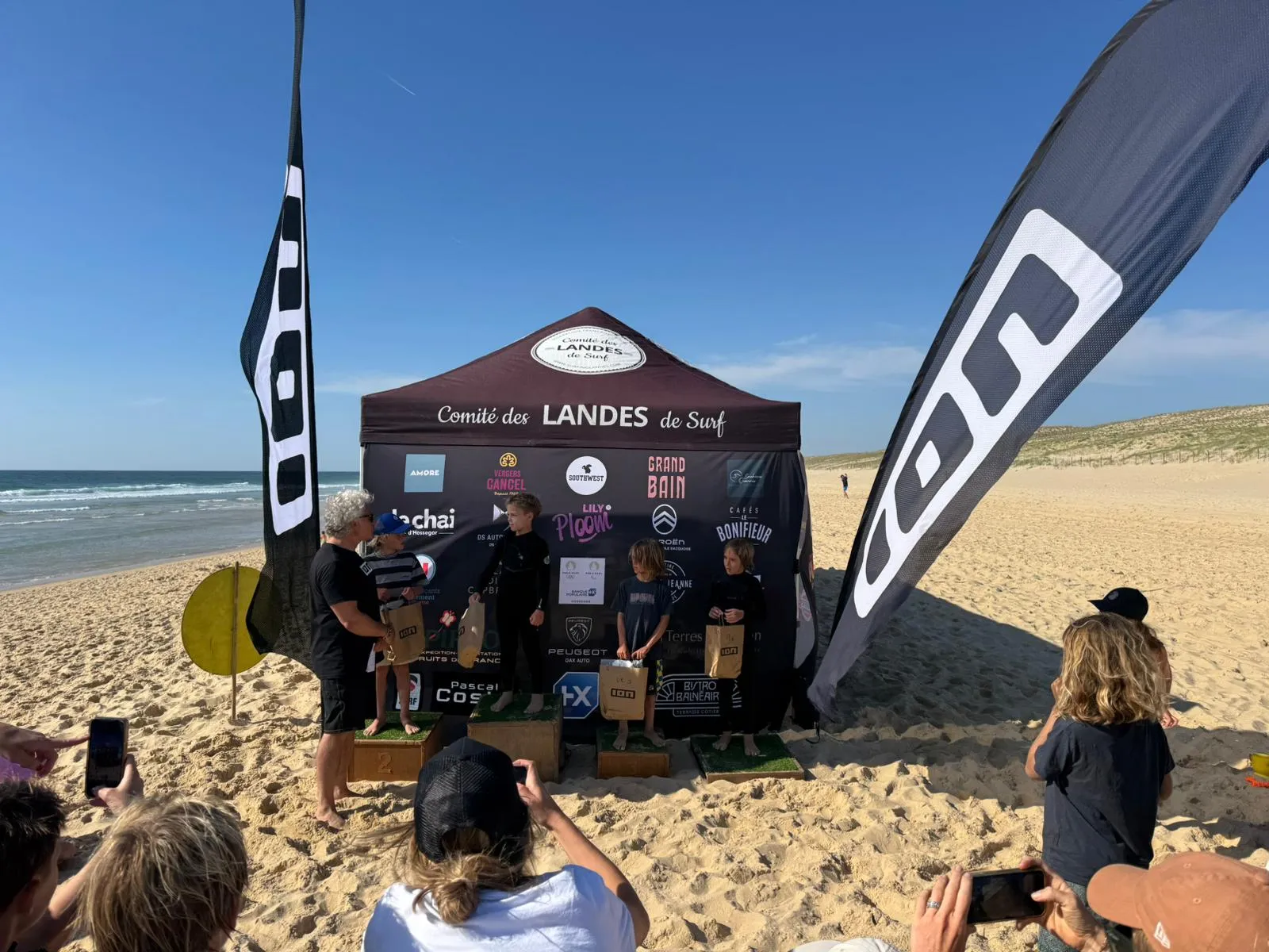 Jeunes compétiteurs surf Santocha Capbreton