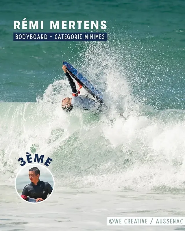 Rémi Mertens - 3ème Bodyboard Minimes, Championnats de France 2025